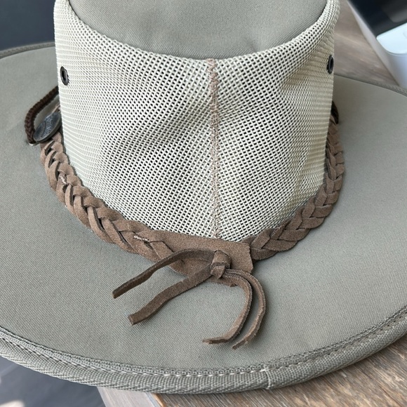 Barmah Canvas Drover Classic Australian Hat Khaki Men size M - Picture 7 of 15